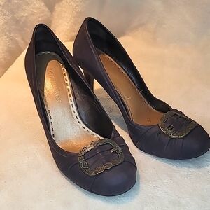Gianni Bini Brown Buckle Heels